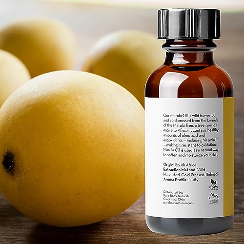 Marula Oil for Face, Hair & Skin, Cold Pressed & Pure, 1 fl oz