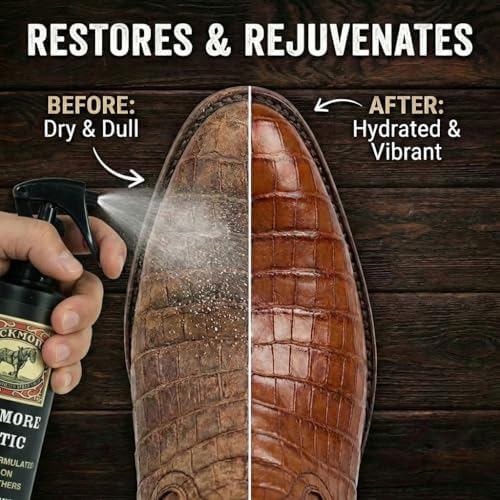 Bickmore Exotic Leather Cleaner & Conditioner for Exotic Skins and Leathers | One step preserves material and natural sheen on alligator, ostrich, lizard and stingray hides.