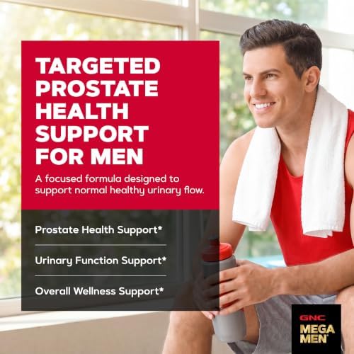 GNC Men's Prostate Formula, Twin Pack, 60 Softgels per Bottle, Supports Normal Reproductive Function
