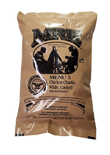 Chicken Chunks MRE Meal - Genuine US Military Surplus Inspection Date 2020 and Up | Genuine US Military Surplus MRE, Chicken Chunks flavor