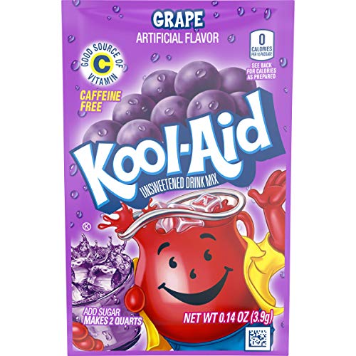 Kool-Aid .14 Oz Soft Drink-Powdered Unsweetened Grape, 48 Count (Pack of 4)
