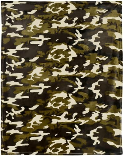 HommomH Camo Blanket Hunting Army Camo Throw Blanket Veteran Gifts