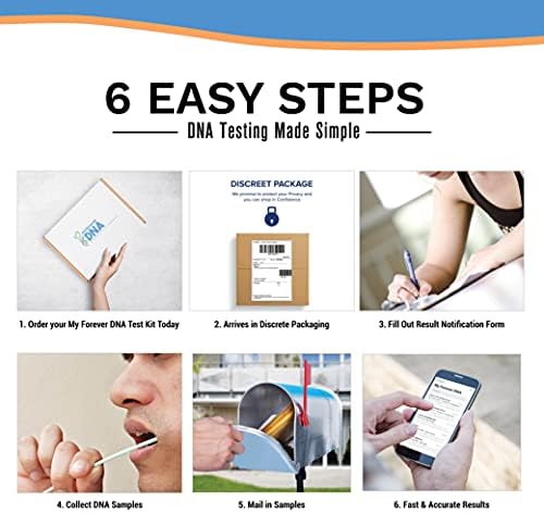 My Forever DNA® Sibling DNA Collection Kit | 46 DNA Markers | At-Home Sample Collection | Full or Half Sibling Relationship Analysis | Private &