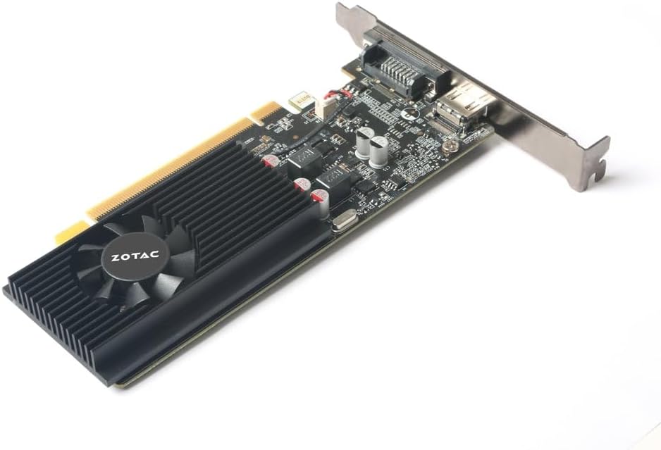 ZOTAC GeForce GT 1030 2GB GDDR5 64-bit PCIe 3.0 DirectX 12 HDCP Ready Low Profile Video Card ZT-P10300A-10L