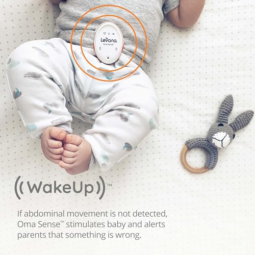 Oma Sense Portable Baby Breathing Movement Monitor with Vibrations and Audible Alerts Designed to Stimulate Baby and Alert Parents