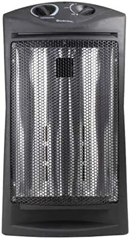 Comfort Zone Indoor Tower Space Heater, Adjustable Thermostat, Radiant Heat, Electric, Infrared Quartz, 2 Heat Settings, Overheat Protection