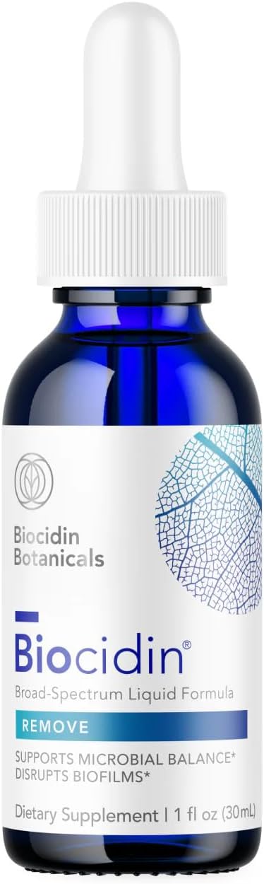 Biocidin Broad-Spectrum Liquid Formula Drops for Microbiome Balance, 1 Oz | Broad-Spectrum Botanical Drops, 18 Botanical Extracts, Microbiome Balance