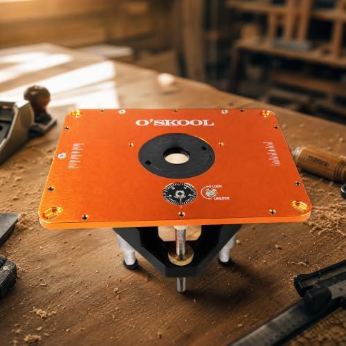 O'SKOOL Router Lift System, 3-1/2" Router Motor Fit
