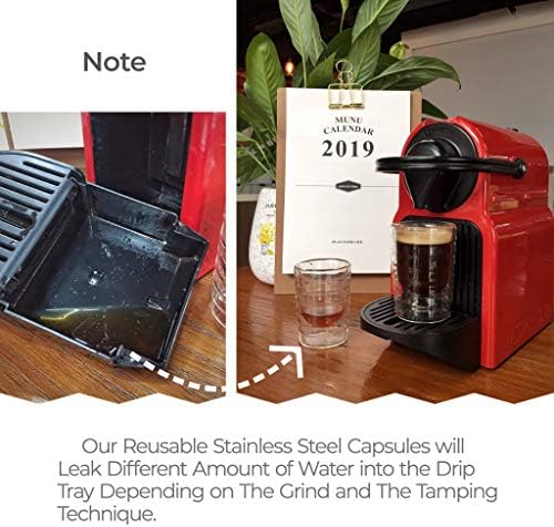 RECAPS Reusable Coffee Filter Capsules Compatible with Nespresso Original | Refillable Coffee Pods Permanent Coffee Filter Stainless Steel 120PCS