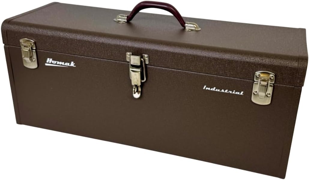 Homak 32-Inch Industrial Steel Toolbox, Brown Wrinkle Powder Coat, BW00200320
