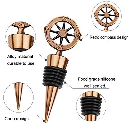 3 Pcs Wine Stopper Vacuum Pump Kits Silicone Wine Bottle Stopper With Built-in Vacuum Wine Saver Pump Keep Wine Fresh Sealing