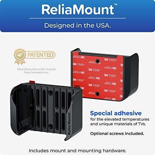 Premium Mount for Apple TV - Compatible with Every Apple TV | Designed in USA – Reliable and Easy Apple TV Installation – Special Features: Includes Heat Management and Strong TV Adhesive