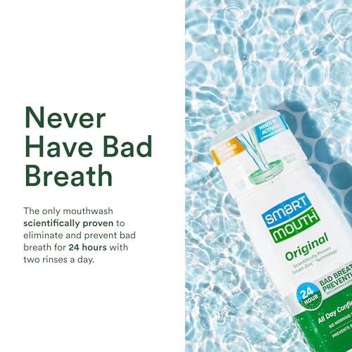 SmartMouth Original & Clinical Zinc Activated Mouthwash Bundle - All-Day Bad Breath Prevention & Healthy Gum Support - Instant Fresh Breath - Sugar