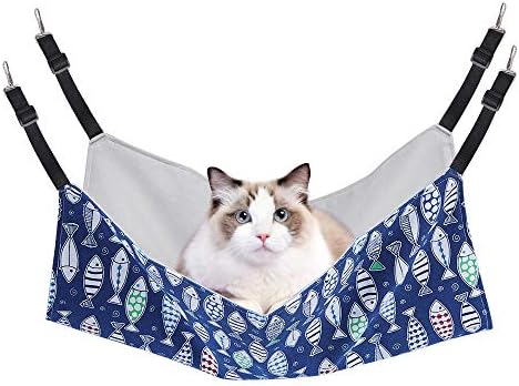 Cat Hammock Bed for Cage, 22x18 inch Adjustable Hanging Cat Hammock