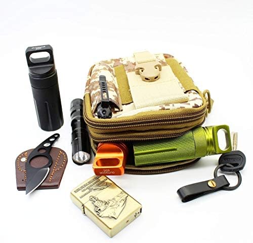 Ccanku C20 EDC Waterproof Case Military Level Survival Pill Match Case Box Container CNC Metal Seal Bottle Camping Essentials Tool