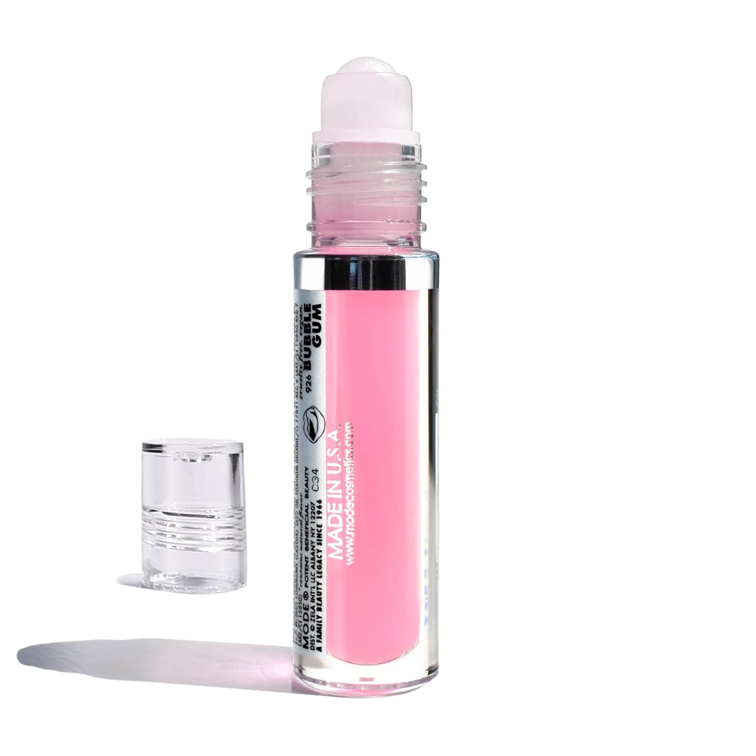 MODE Lip Glaze Cotton Candy Flavored Lip Gloss, Hydrating Sheer Wet Shine, Skincare Fruit Oils