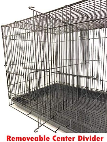 Divider Breeding Cage Aviary Bird Finch Parakeet Finch Flight Cage 24" x 16" x 16"