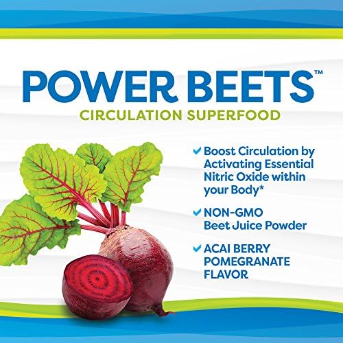 Nu-Therapy Power Beets - Super Concentrated Circulation Superfood - Dietary Supplement – Delicious Acai Berry Pomegranate Flavor – Non-GMO Beet