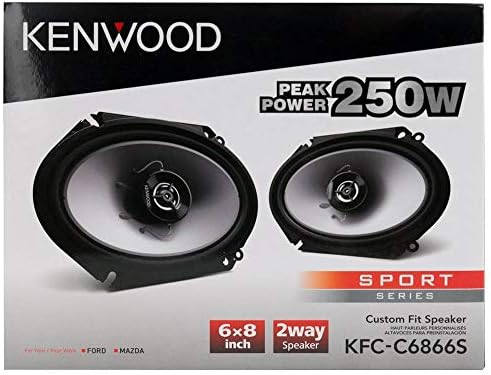 Kenwood KFC‑C6866S 6x8 2‑Way 250 Watt Car Stereo Speakers - Pair