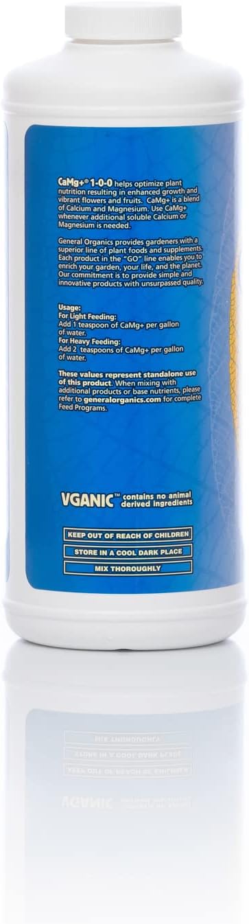 General Hydroponics GH5312 CaMg+ Plant Nutrition, Quart
