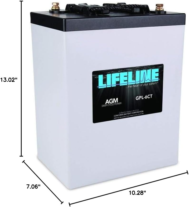 Lifeline GPL-6CT - 6 volt - 300AH Deep Cycle Battery