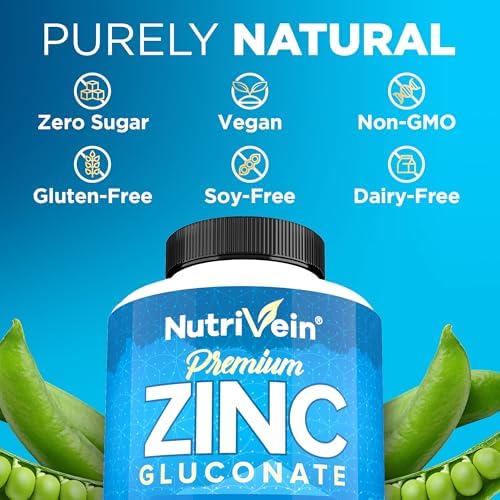 Nutrivein Zinc Picolinate 100 mg Supplement - 120 Capsules, High Absorption
