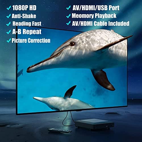 Ceihoit Mini HD DVD Player, CD Players for Home, DVD Players for TV, HDMI and RCA Cable Included, Up-Convert to HD 1080p, All Region