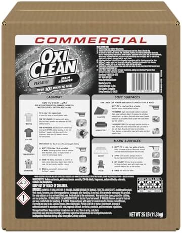 OxiClean Versatile Stain Remover Professional, 7.22 LB Box (Pack of 4) 156 Loads
