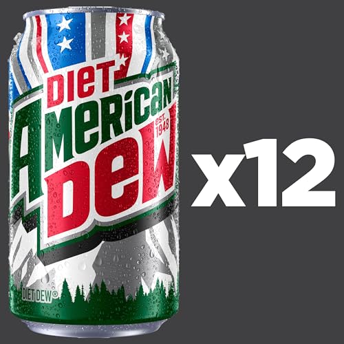 Diet Mountain Dew Soda Pop, Original, 12 fl oz Cans, (12 Pack)