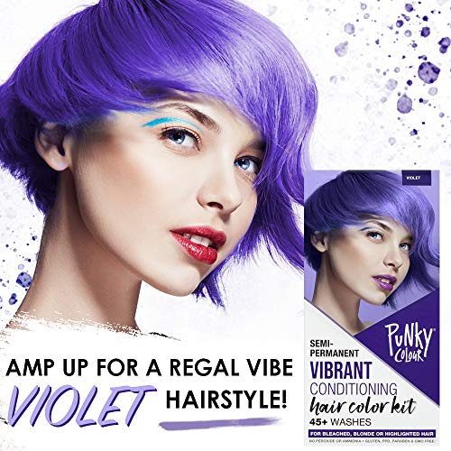 Punky Colour Box Kit Cotton Candy Semi Permanent Hair Color - Vegan, Cruelty-Free Conditioning Hair Dye, Lasts Up to 35 Washes