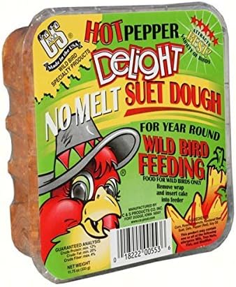 C&S CS12553 11.75 Oz Hot Pepper Delight Wild Bird No Melt Suet Dough