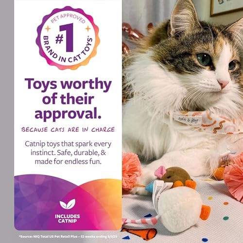 SmartyKat (16 Set Bundle) Birthday Bash Variety Pack Catnip Cat Toys - Multi Color, Set of 16