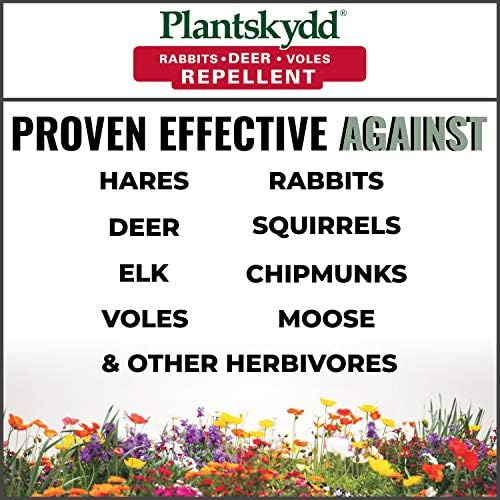 Plantskydd Animal Repellent, Deer, Rabbit, Voles, Powder Concentrate 2.2lb | Makes 2.5 Gallons of Liquid Repellent