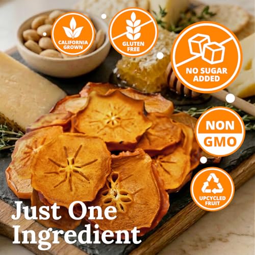 Bella Viva Dried Persimmons, 1 lb – Upcycled California Slices