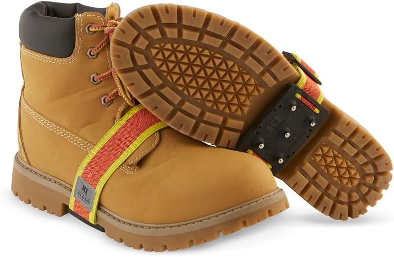 K1 Mid-Sole Ice Cleats for Men & Women - Rotatable Traction Aids For Winter Snow - Hi Vis - Low Profile