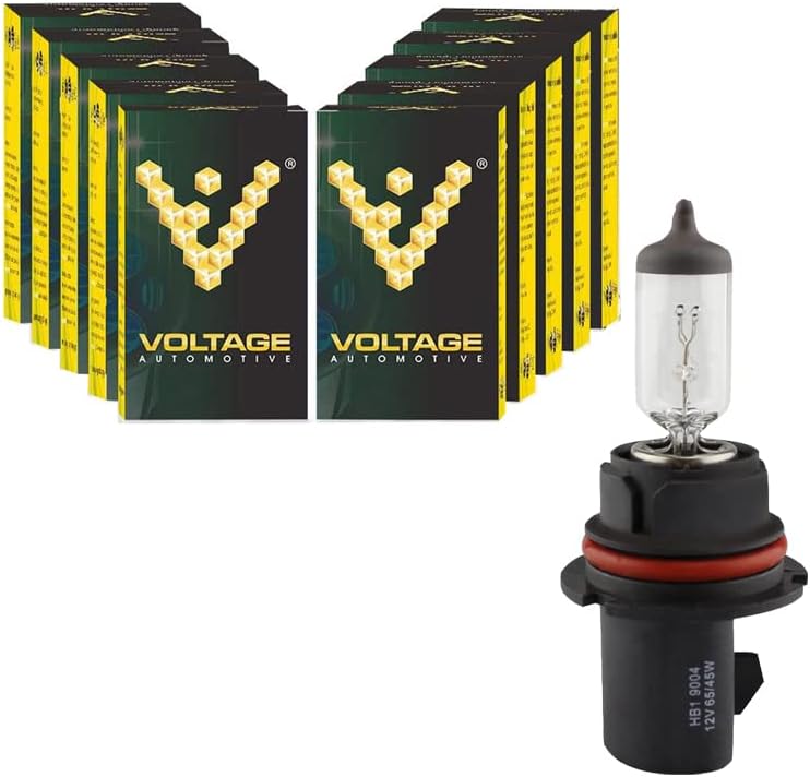 Voltage Automotive H11 Halogen Bulb (10 Pack) - Standard Replacement For High Beam Low Beam Driving Fog Light