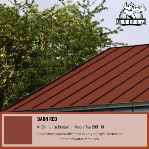 Liquid Rubber Color Roof Sealant - Flat & Metal, White, 1 Gallon | Elastomeric Roof Coating - Waterproof, UV-Stable & Flexible - Compatible with Low-Slope Roofs, Resists Cracking & Chipping