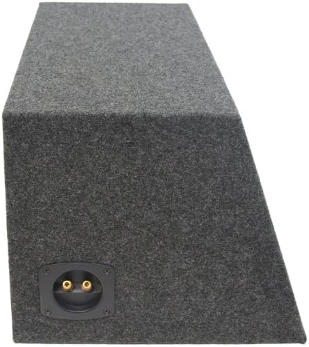 American Sound Connection Car Audio Single 15" Sealed Subwoofer Salnted Hatchback Stereo Sub Box Enclosure