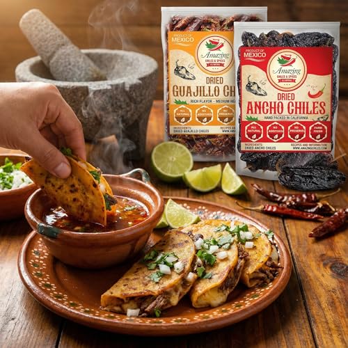 Dried Chile Peppers Variety Pack 3x4oz Ancho Arbol Guajillo Mexican Chili