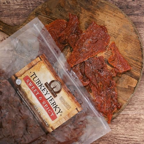 Mahogany Smoked Meats: Sweet N Spicy Turkey Jerky - 16oz