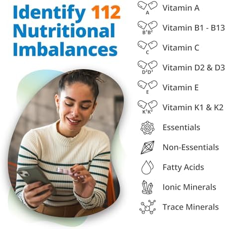 5Strands Nutrition Test, 112 Vitamins, Minerals, Amino Acids Tested, Identify Nutrient Absorption Issues, Holistic At Home Imbalance Testing