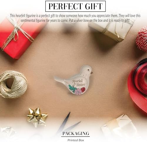 Pavilion Gift Company - Simple Spirits 41104 Decorative Bird Friend Make Life Beautiful Bird Figurine 3.5"