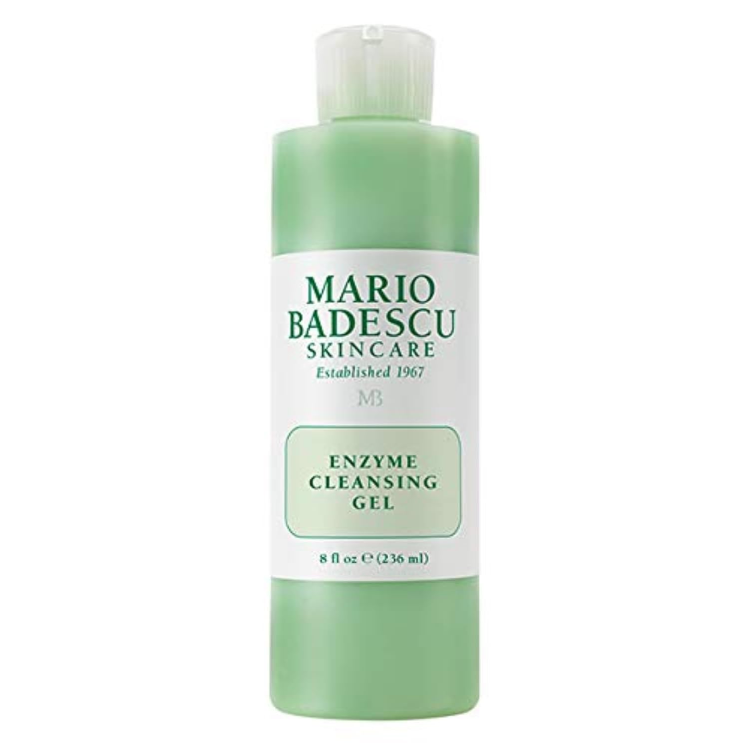 Mario Badescu Enzyme Cleansing Gel Face Wash, Oil-Free Facial Cleanser with Papaya Enzyme & Grapefruit Extract, Exfoliating Skin Care for All Skin Types, Removes Excess Oil & Impurities