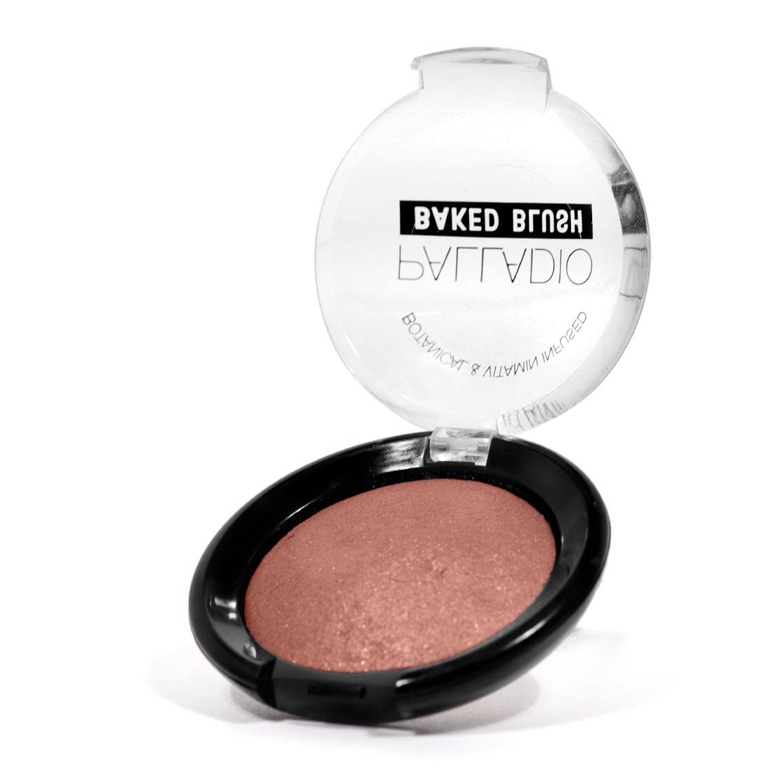 Palladio Baked Blush, Highly Pigmented Shimmery Formula, Easy to Blend and Highly Buildable, Apply Dry for a Natural Glow or Wet for a Dramatic Luminous Look, Long Lasting for All day Wear, Berry