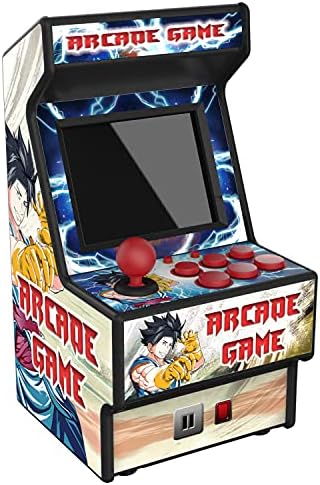 Mini Arcade Machine, Built in 156 Classic Retro Games, 2.8 Inch Screen | 156 Classic 16-Bit Video Games, Handheld Game Console, Rechargeable Battery, Support for TV Output, Birthday Present for kids