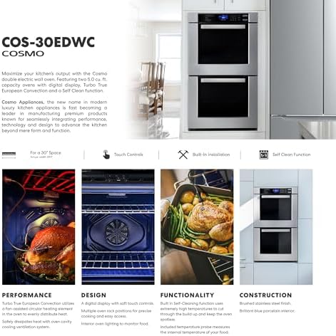 30 in. Haven Coll Double Electric Wall Oven, True Convection, Stainless