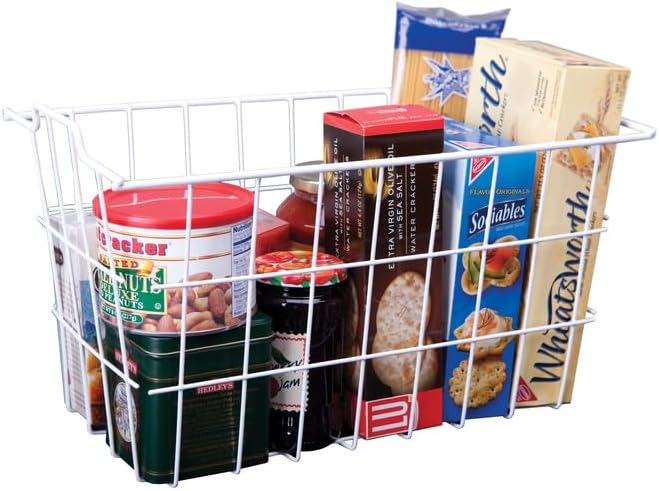 Grayline 40604, Deep Storage Basket, White