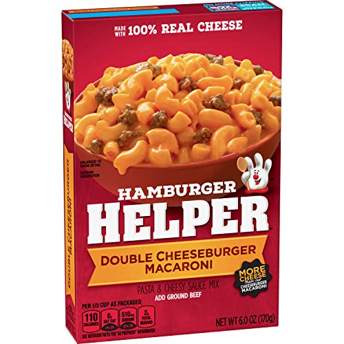 Betty Crocker Hamburger Helper, Double Cheeseburger Macaroni Hamburger Helper, 6 Oz Box