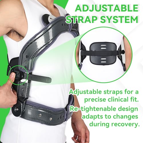 Hyperextension Back Brace, Spinal Lumbar Fracture Thoracic Medical Orthotics Spine Fixation Lumbar Thoracolumbar Brace(M)