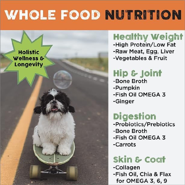 Nature's Diet Simply Raw Freeze-Dried Whole Food Meal - Makes 18 Lbs Fresh Food with Muscle, Organ, Bone Broth, Whole Egg, Superfoods